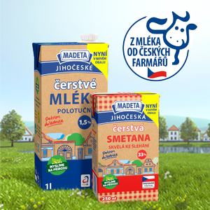 Čerstvé mléko a smetana zpět do vaší lednice